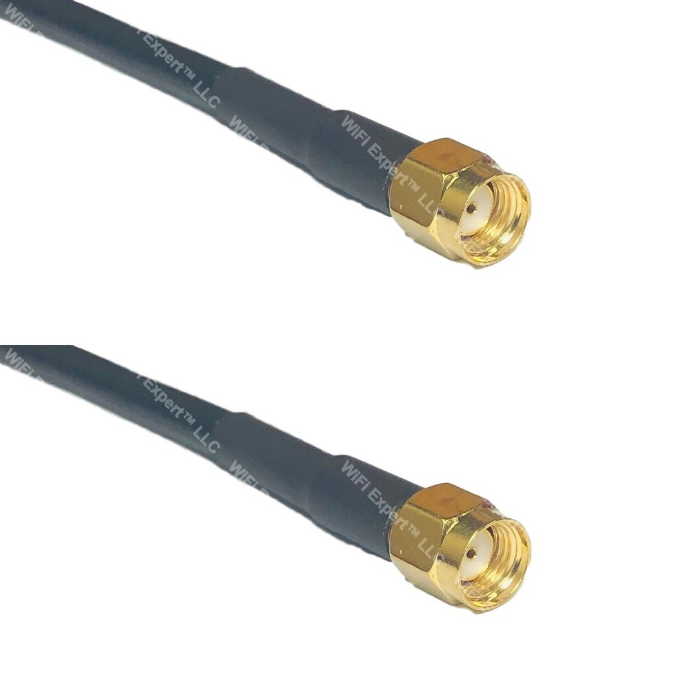 LMR200 RP-SMA MALE to RP-SMA MALE Coax RF Cable USA-Ship Lot