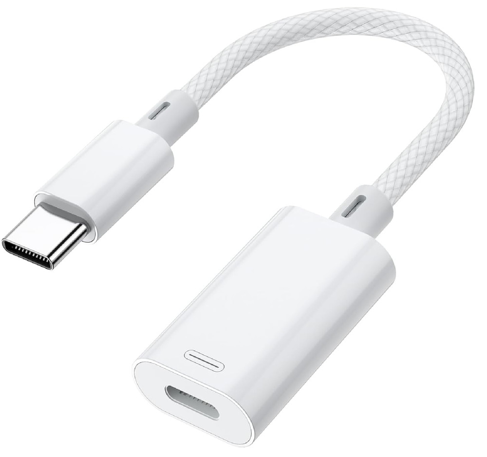 USB C to Audio Adapter Fast Charge Data 1Pc iPhone iPad Galaxy Use