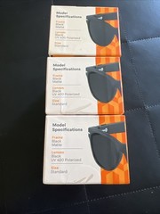 3 Pair NIB WeariQ Wireless Smart Glasses Bluetooth, Black Polarized Lenses
