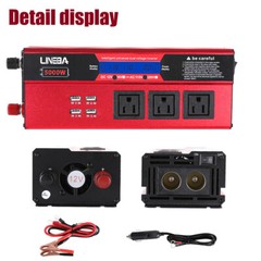 5000W Convertidor 12V A 110V / 24V A 110V Para Carro Auto inversor de corriente