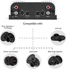 Taramps TS 400×4 Automatic High Level Input 400W RMS 4 Channel Amplifier