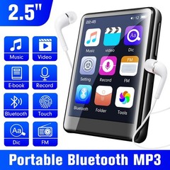 Bluetooth 5.0 MP4/MP3 Player HiFi Lossless Sound FM Radio Music Voice Recorder