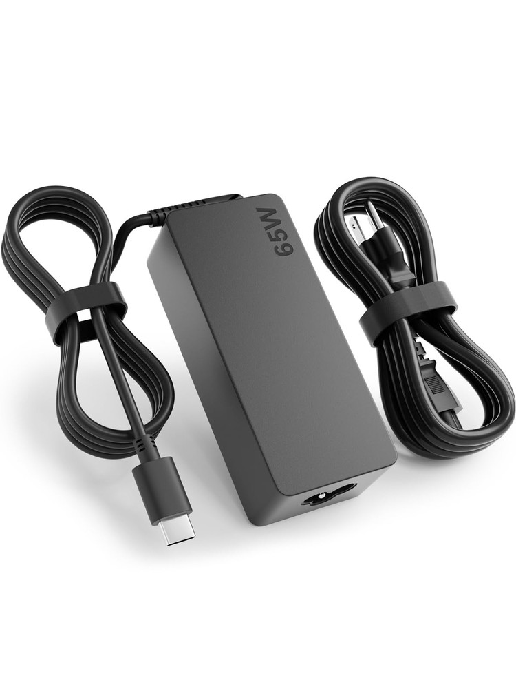 65W USB-C Power Adapter for Portable Jump Starters and Power Stations