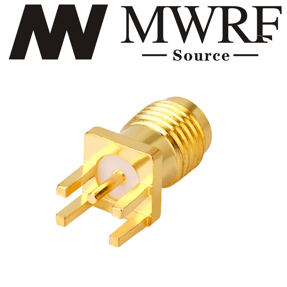 4 x SMA Female PCB Edge Mount RF Adapter Connector; US Stock