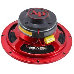 Audiopipe Pair of 8″ 200W RMS 4 Ohm Red EyeCandy Compression Loud Speakers