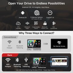 ATOTO 7″ Double Din Android Car Stereo Bluetooth Wireless CarPlay w/ Dual Camera