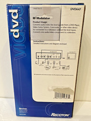 RF Modulator Audio / Video Converter Model DVD647 DVD Video Games Camcorders NEW