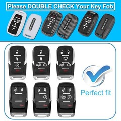for Dodge RAM Key Fob Cover with Keychain Full Protection Durable ABS Blue