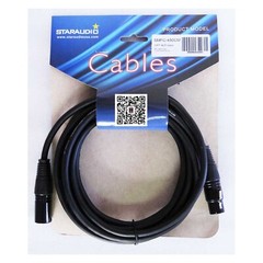15ft 3-Pink Male XLR Mic Cable to 3 Pin Shielded XLR Female Cable for PA Audio