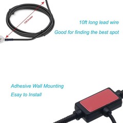 Indoor FM Radio Antenna With 4 Adapters, 75 Ohm for Home Stereo Receivers