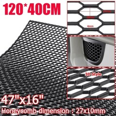 47”x16” ABS Car Racing Honeycomb Mesh Grill Spoiler Bumper Vent Universal US