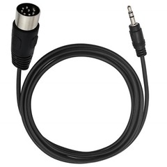 Din 8 Pin Din MIDI Male Plug To 3.5mm Mini Male Stereo Jack Audio Adapter Cable