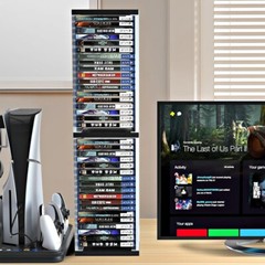 VIDEO GAME STORAGE TOWER ORGANIZER FOR PS5 PS4 PS3 NINTENDO SWITCH XBOX 36 DISCS