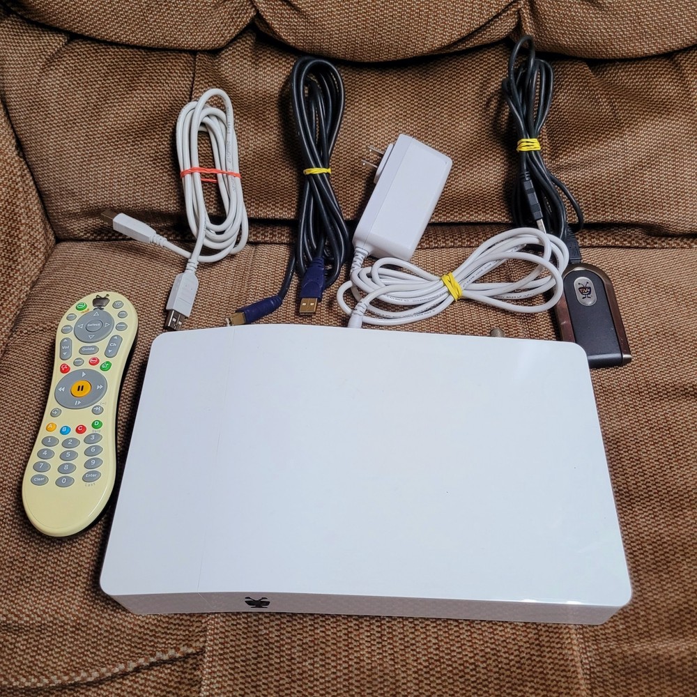 TiVo Bolt 500GB DVR Cable Tuner TCD849500, 4K Wi-Fi White W/ Power Cords