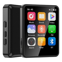 Bluetooth 5.3 Touch Screen MP3 Player Sport Lossless Sound HIFI Music FM Radio