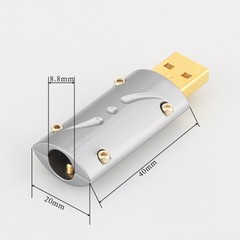 Viborg HI-END 24K Gold Plated USB2.0 Plug USB A, USB B Connector DIY Hi Fi USB