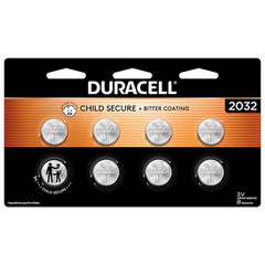 Duracell 2032 CR2032 DL2032 CR Lithium Button Cell Battery 8 Pack Exp. Jul 2033