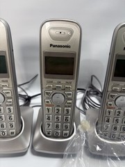 Panasonic KX-TGA421 Base 5 Handsets Answering Machine Cordless Phones