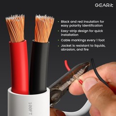 14 Gauge Speaker Wire, CL2 Rated 14 Gauge Wire 200ft, Audio Cable with Red/Black