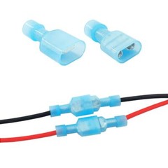 100/500Pcs 16-14 AWG Insulated Male Female Spade Terminals Crimp Wire Connectors