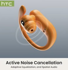 HTC New NE61 Heart Rate Monitoring Open Wireless Audio Earbuds HIFI Audio Black