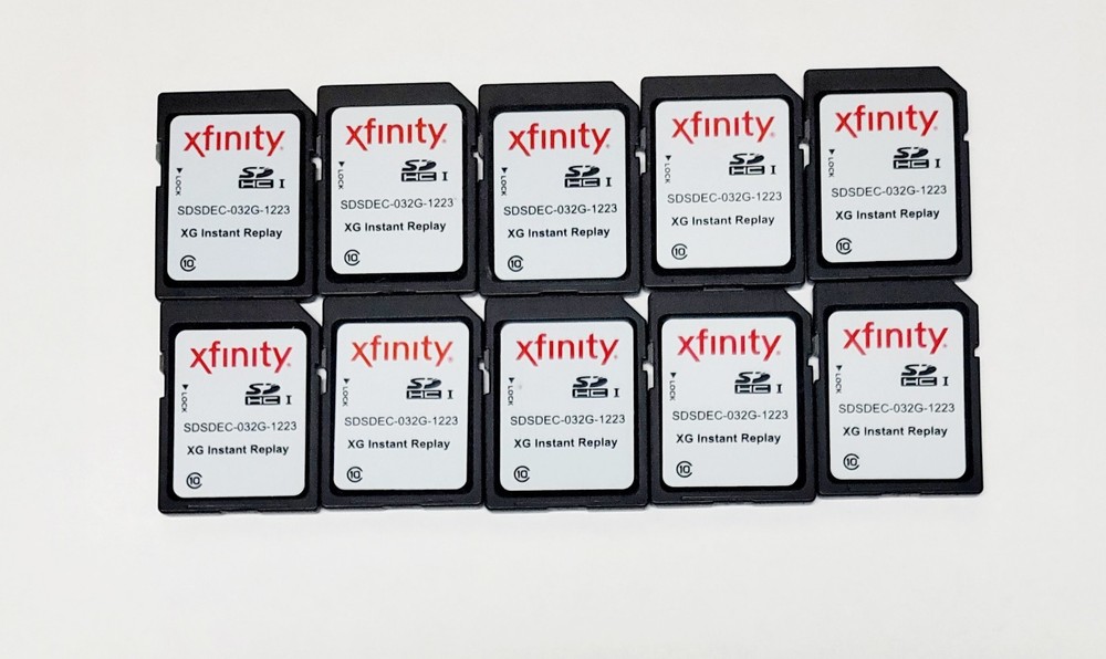 10PCS XFINITY PRE-OWNED 32GB SDHC CARD class 10 Memory Card
