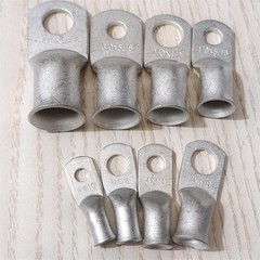 Tinned Copper 1 to 4/0AWG Cable Lug Ring Battery Terminals Wire Crimp Connectors