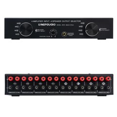 Selector Switcher Speaker Switch 4 Input 4 output Power Amplifier Speaker NEW