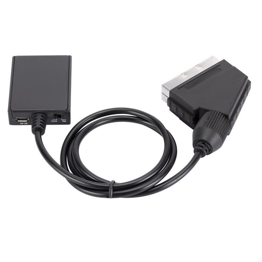New 1080P HDMI-Compatible To Scart Video Output Audio Converter Adapter
