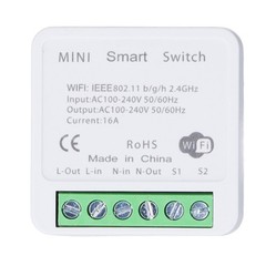 Mini Intelligent WiFi Breaker For Household Use White Premium