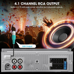 Bluetooth Retro Radio for Classic Vehicles Single Din Vintage Stereo for Car AM