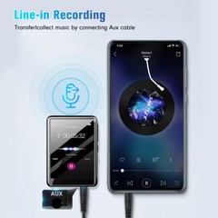Support 128G MP3 Player Bluetooth HiFi Lossless Sound Music Recorder FM Radio US