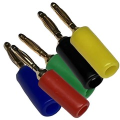 5-Colors 2mm Mini Banana Male Plug Jack Cable Connector 10 Pack