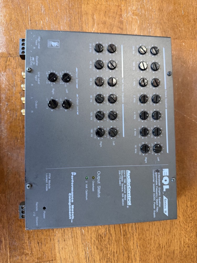 AudioControl EQL (Series II / Concert Series)