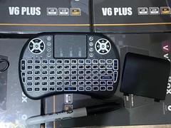 New 2026 V6 Plus + Mini Keyboard. Backlit Voice Remote, 8K, Lifetime Support.