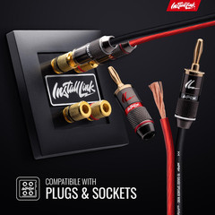 Install Link 16 AWG Gauge Speaker Wire Cable (30 Feet) Stereo, Car or Home Theat
