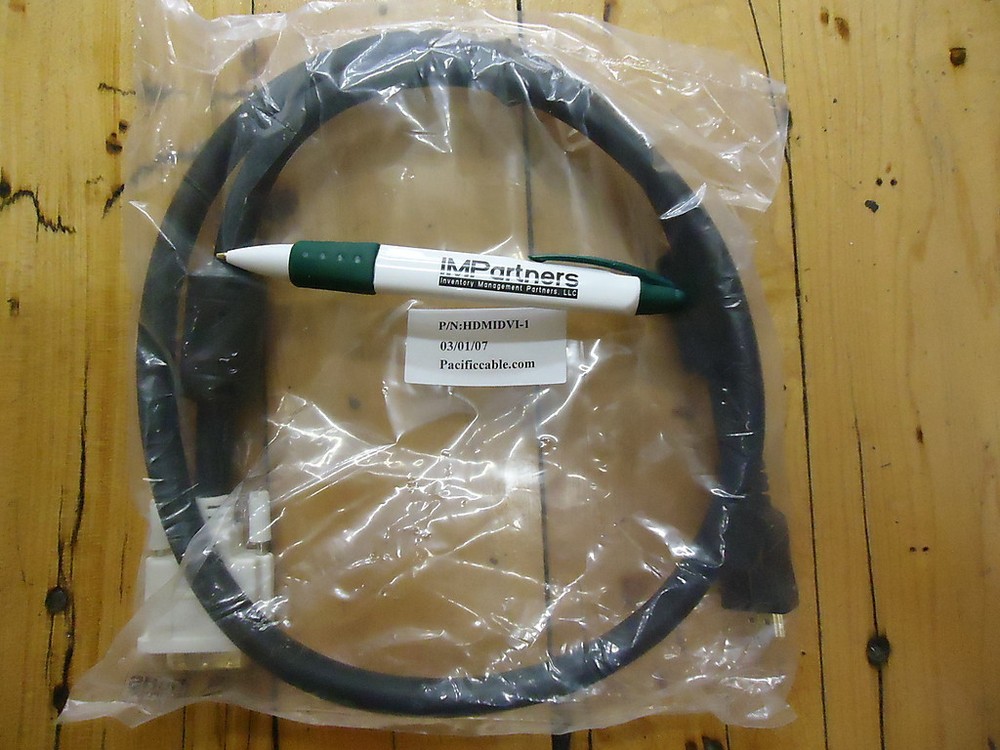 Pacific Custom Cable HDMIDVI-1 1 Meter HDMI Male to DVI Male Digital Cable. New!