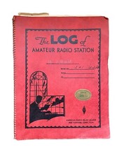 Vintage The Log of Amateur Radio Station 1948 40’s PLUS Several Letters US Mars