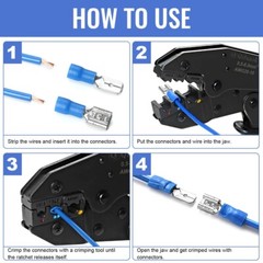 1200Pcs Insulated Electrical Wire Terminals Ring Butt Spade, Fork Connector Kits