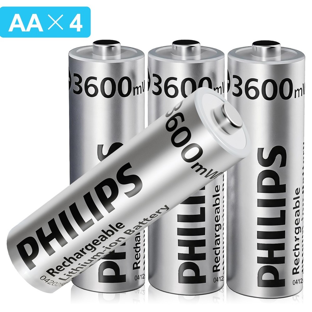 Philips 1.5V Lithium Rechargeable AA Batteries Double A for VR Blink Camera Lot