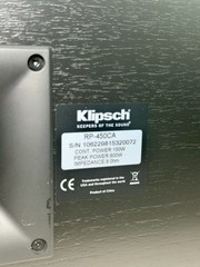 TESTED Klipsch RP-450C Center Channel Speaker Home Theater Black WORKING