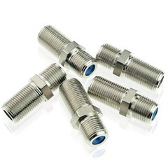 PPC Coax F81 Female Barrels RG6 Wire Splice Cable Split F Connector 3GHz CATV 4K