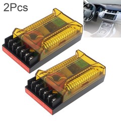 2PC 120W 2 Way Bass Speakers Frequency Divider Car Audio Woofer Crossover Filter