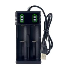 USB Smart Battery Charger For18550 14500 16340 Rechargeable Li-Ion Batteries Lot