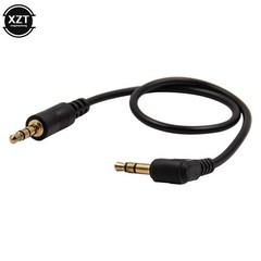 30cm 3.5mm to 3.5mm Jack to Jack Audio Cable Lead Gold Short Aux Car Stereo New