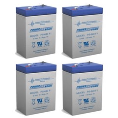 Power-Sonic 2 Pack – BATTERY 6V 6 VOLT SLA VRLA RECHARGEABLE 4, 4.5,5 AH