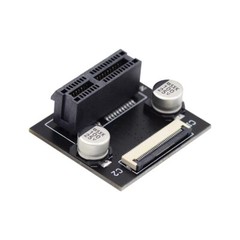 10cm 90° Low Profile PCI-E Express 1X Slot Riser Card Extender Flex Ribbon Cable