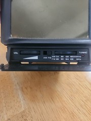 Vintage Mini CRT TV Shaped Radio W/ Antenna Am/FM Battery Operated