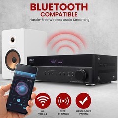 Pyle Hi-Fi Wireless BT Home Theater Receiver – 5.2 Channel, 1000W MAX