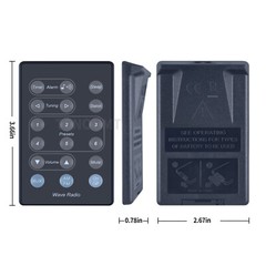 For Bose Wave Radio Remote Control AWR1-1W AWR1-2W AWR113 AWR131 Black